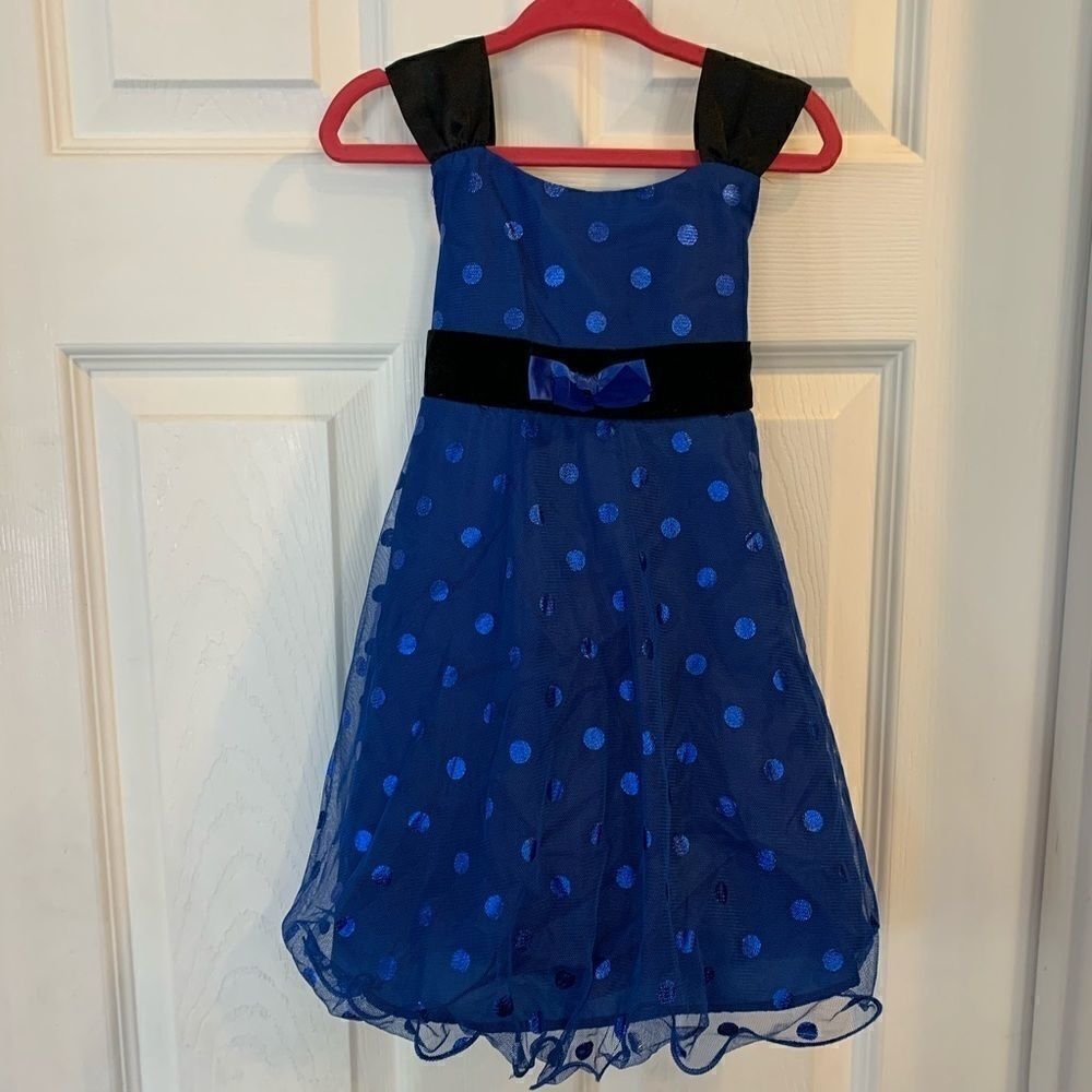 Jessica Ann Blue and Black Party Dress Size 2t
